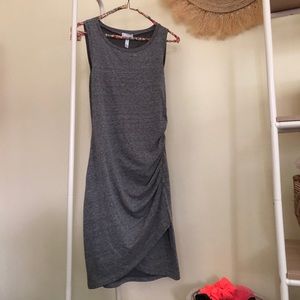 Ruched body-con tank dress